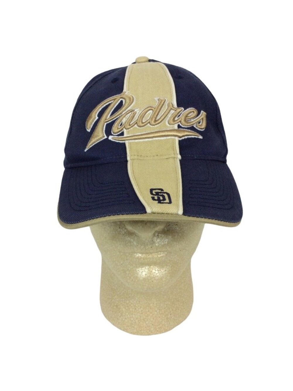 San Diego Padres Adjustable Baseball Cap Blue Beige Drew Pearson